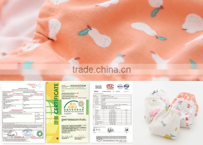 Cartoon And Fruits Print Organic Cotton Children Panties