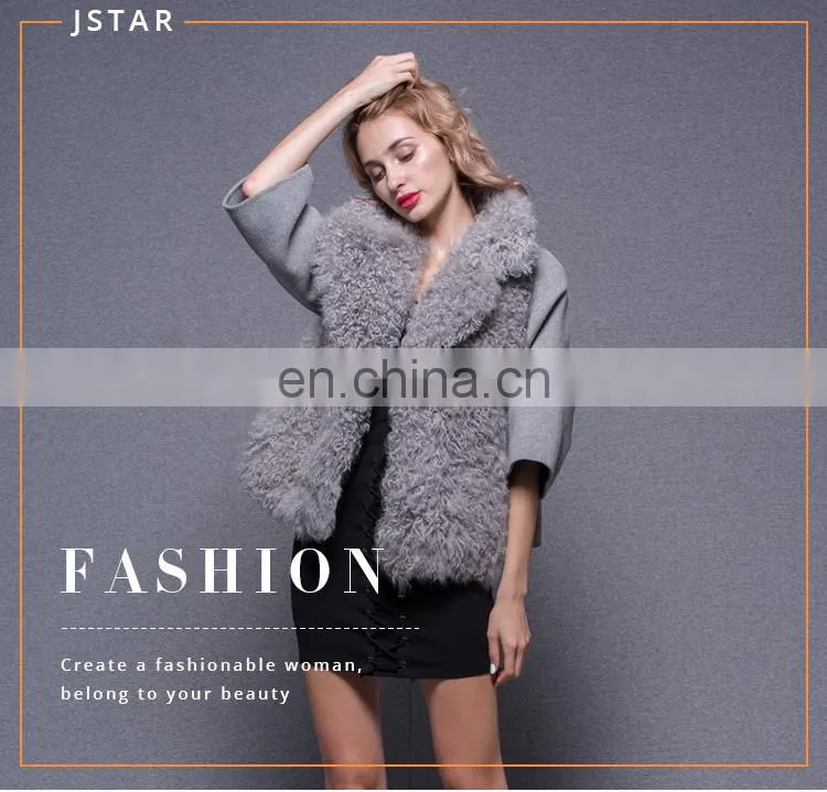Lamb's lapel Cashmere Latest Design Coats Womens Wool Coat