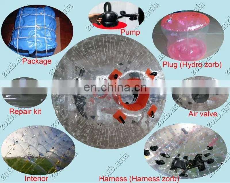 Top sale nice design clear inflatable land grass walking ball