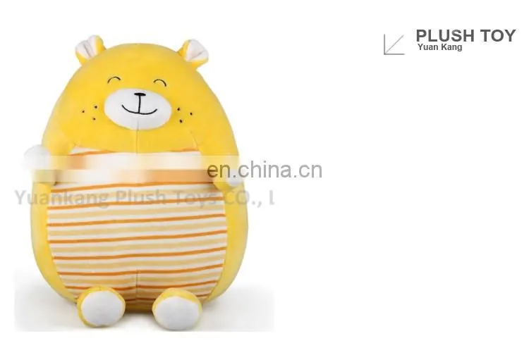 Cute fat bear stuffed animal ball toy/bear emoji plush pillow