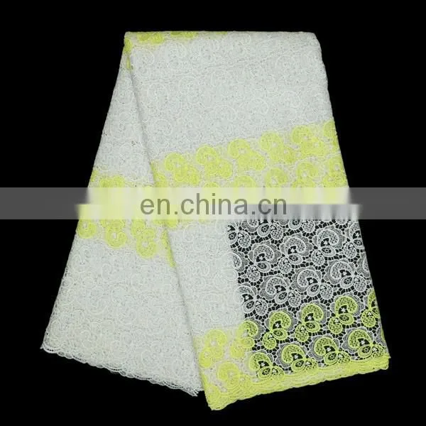 2016 Cheapest high quality guipure lace fabric for wedding dress M16040613