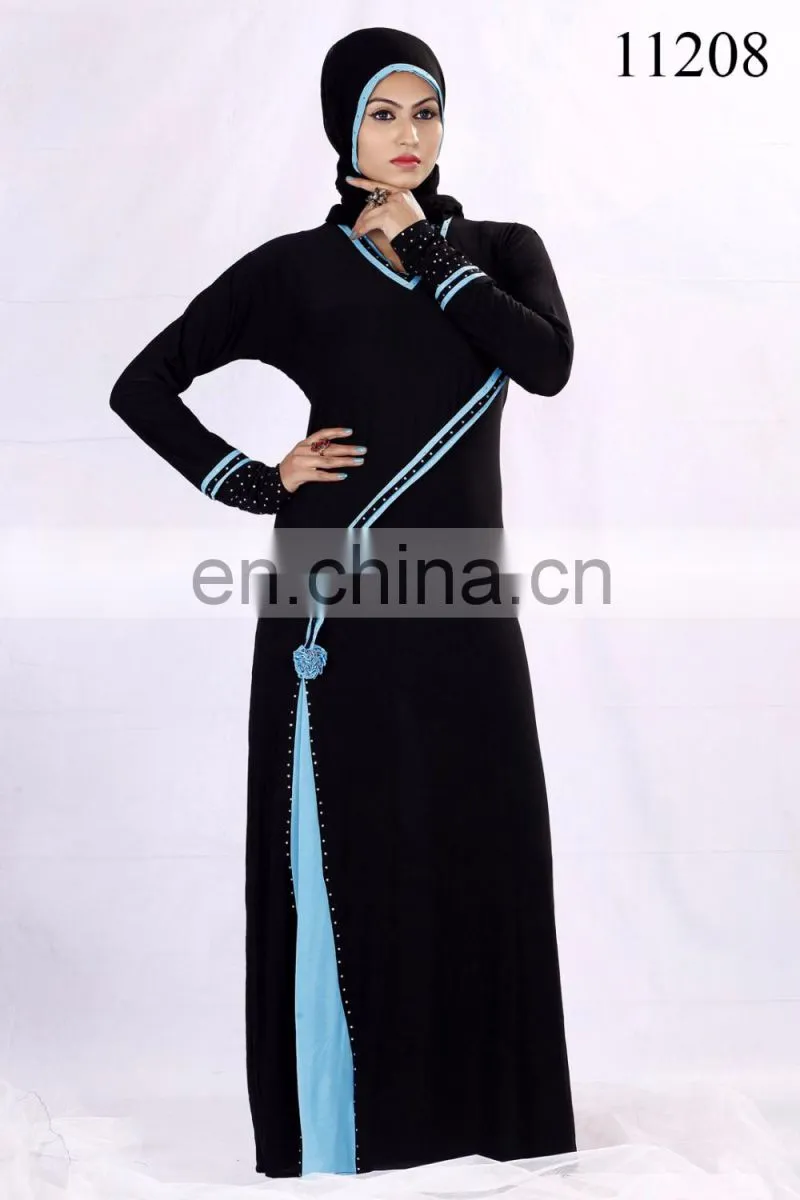 New Design Islamic Clothing Lycra Abaya