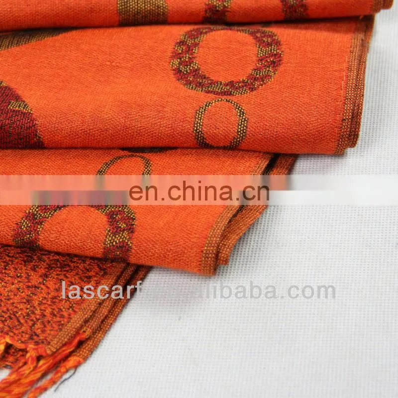jacquared thick winter shawl