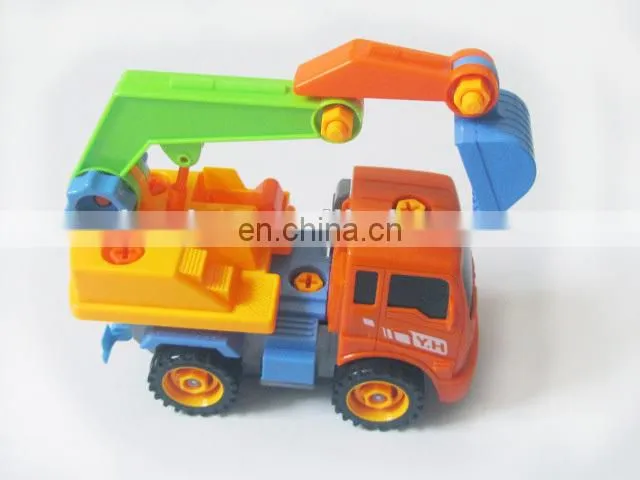 Popular Kids DIY Toy Removable truck excavators Toy With Repair Kit