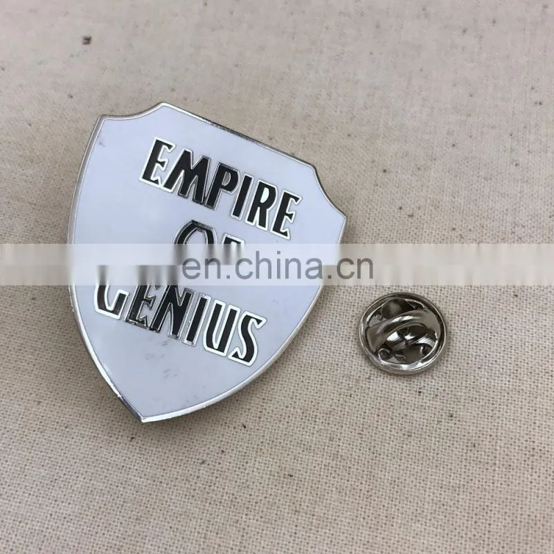 school metal uniform star shaped embossed metal badge