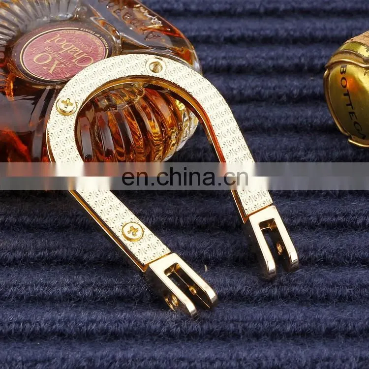 customized shape low price DIY high grade real leather accessories Ushape D snap