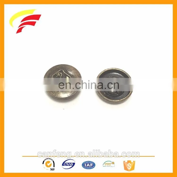 ODM zinc alloy metal custom snap button with emboss logo