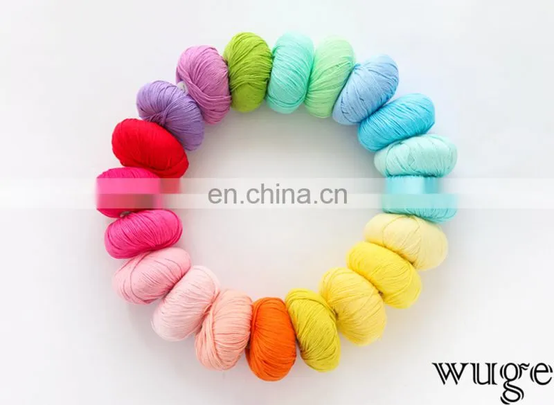 Wholesale organic cotton 4ply similar rowan milk cotton yarn