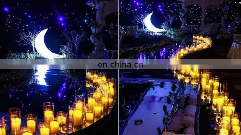 12 pieces per pack waterproof battery operated glitter candle light color changing floating led candle with swirling glitter