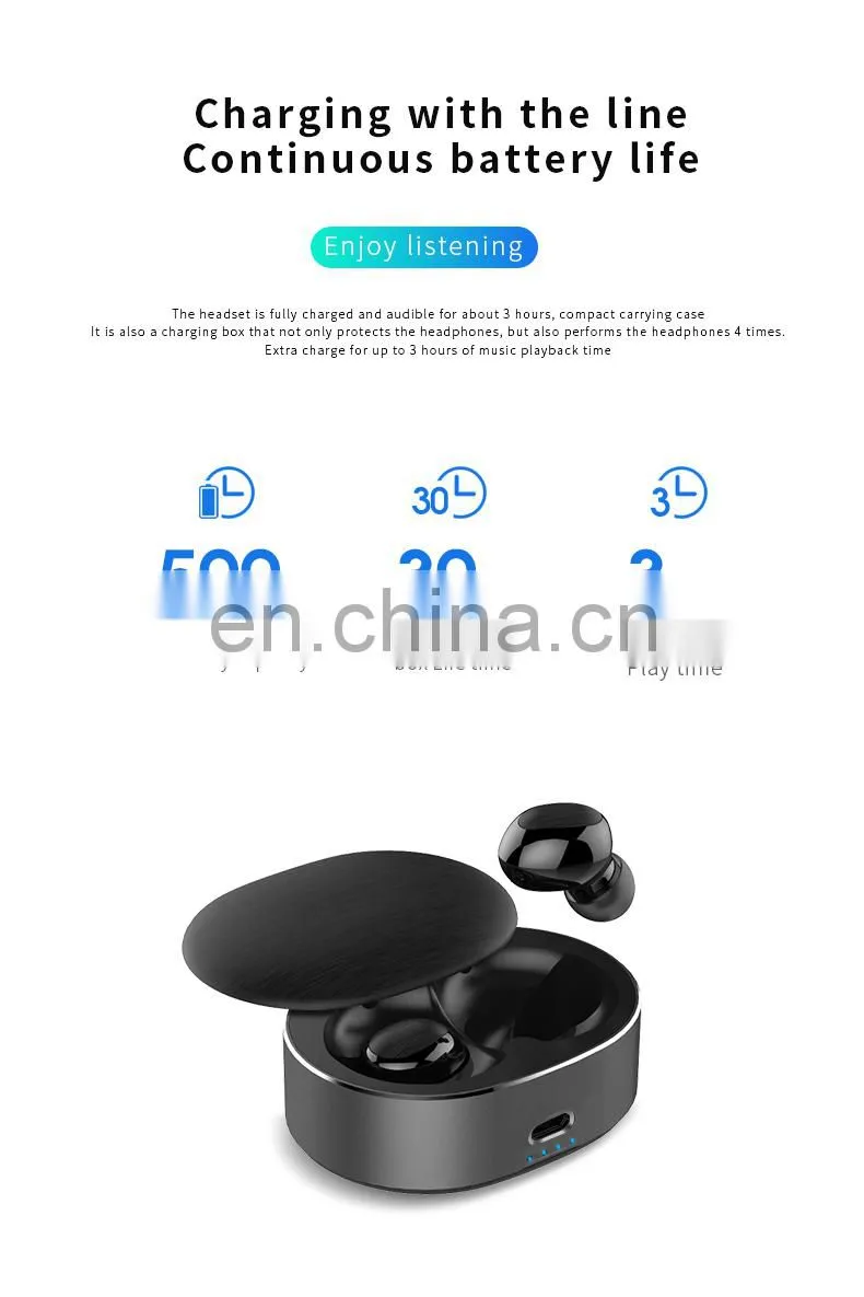 2021 hotsale Double calling True wireless stereo Mini earphones high quality noise cancelling sport headphone with logo
