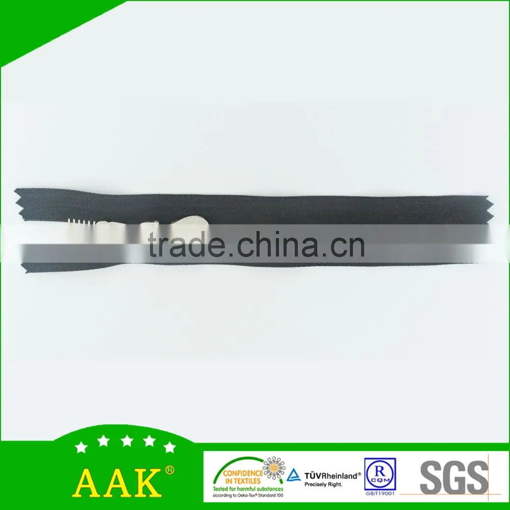 3# shining silver normal teeth close end designer zippers