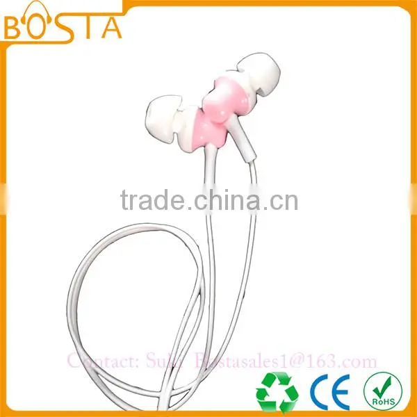 High quality popular falt cable sports stereo deep bass earphone for phone