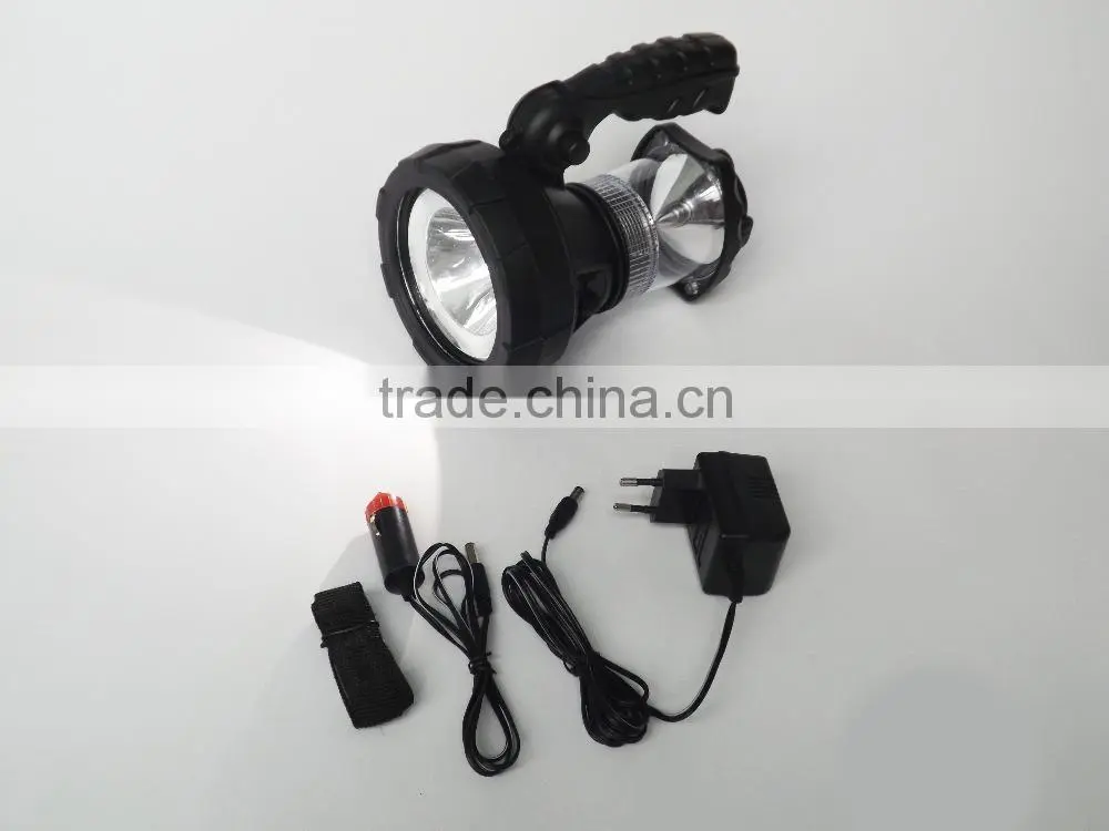 high power portable rechargeable LED outdoor search light or spotlight
