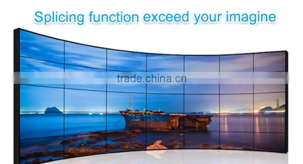 Indoor use 55 inch 4x4 lcd video wall (3.5mm bezel 800nits brightness)