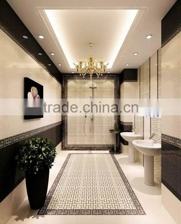 grid shape floor and wall ceramic tiles