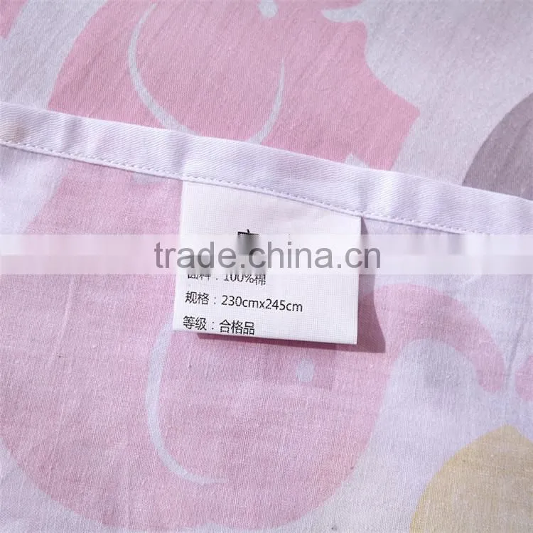 High quality 100% Cotton animal printed cartoon bedding sets kids queen size bed sheets