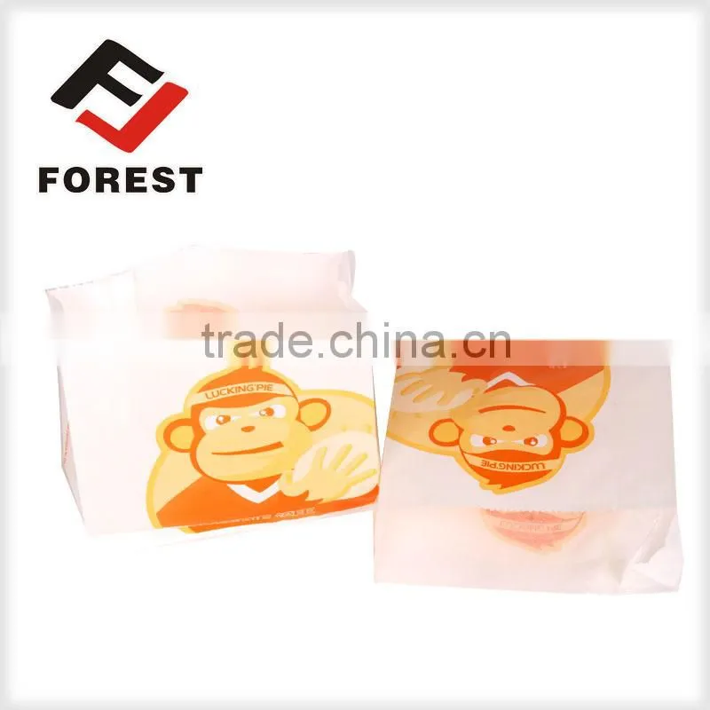 high quality fast food bag,snack packaging bag,chicken greaseproof paper bag