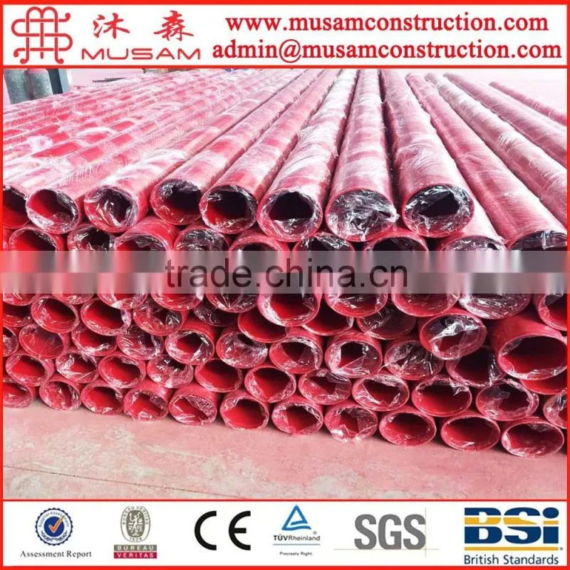 Red Lacquer Grooved Steel Pipe Powder coated for Fire Protection service