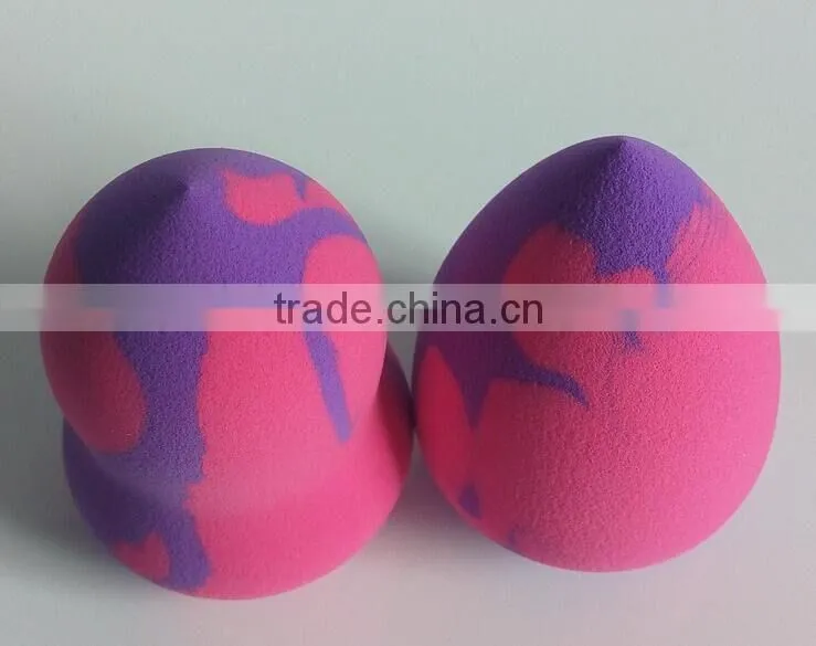 Mixed color heart shape water drop shap powder sponge cosmetic sponge