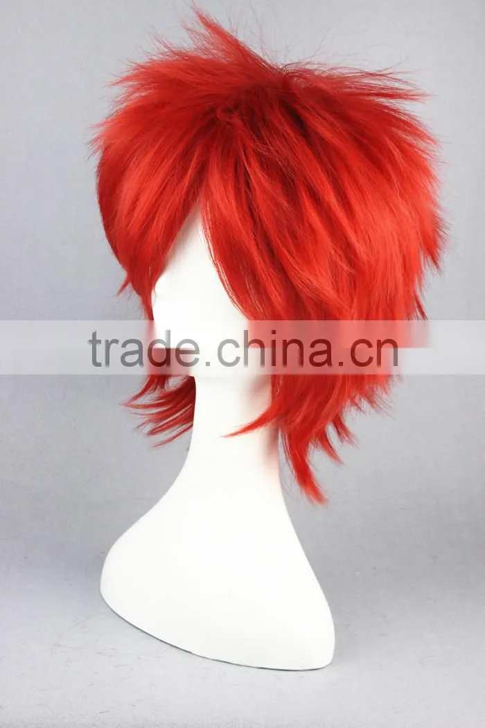 High Quality 35cm Short Straight UTA NO PRINCE SAMA Red wig Synthetic Anime Wig Cosplay Hair Wigs Party Wig