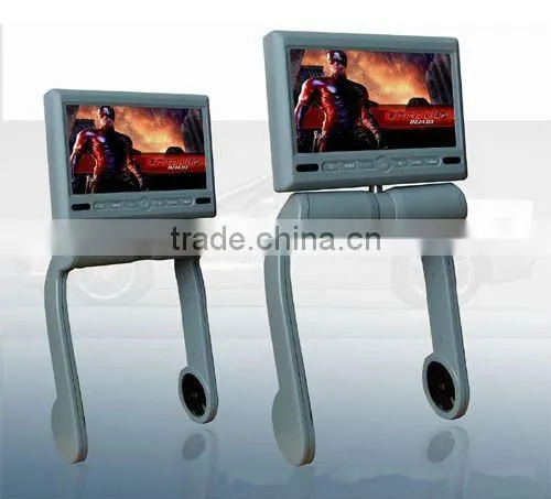 7 inch central armrest TFT LCD monitor with DVD player