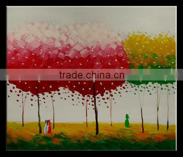 red dandelion oil painting High Quality Beautiful Decorative Abstract Wall Art On Canvas