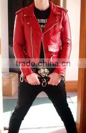 Tried and true classic motorcycle leather jacket men
