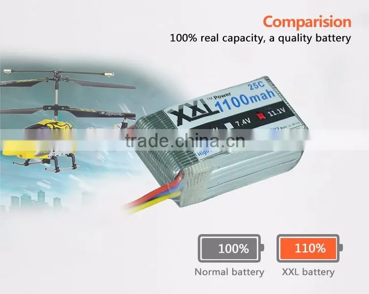 XXL Lipo Battery 1100mah 11.1V for airsoft /gun/RC model/hobby