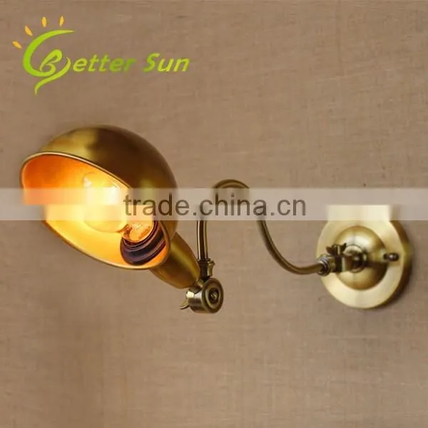 Double-headed Adjustable Swing Arm Black Iron Interior LED Wall Light