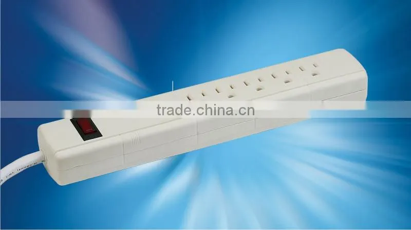 CE ROHS UL Listed Best Price 6 Ground US Outlets 6 Super Charging USB Ports Power Strip / Extension