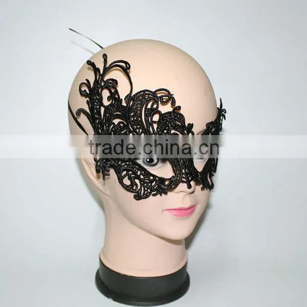 Cheapest price Fashion Sexy Womens Party Club Hollow Lace Eye Mask black and white masquerade masks