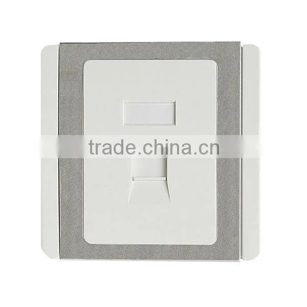 cat6 single port with shutter face plate