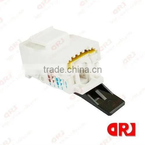 CAT5e/CAT6 UTP modular jack with black free tools