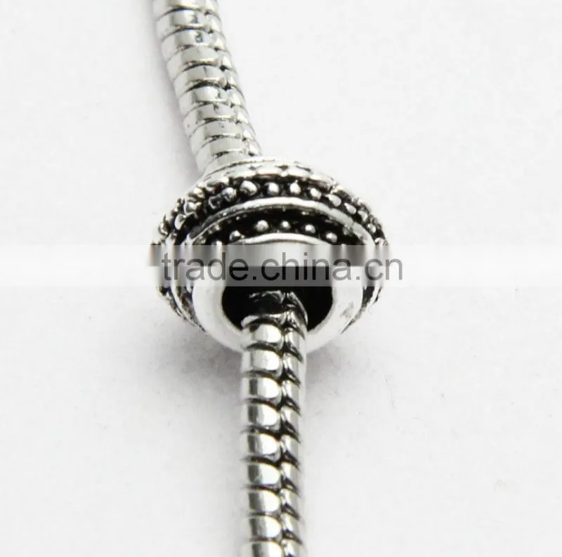 Wholesale Pdora New Style DIY Large Hole Drum Shape Zinc Alloy Beads