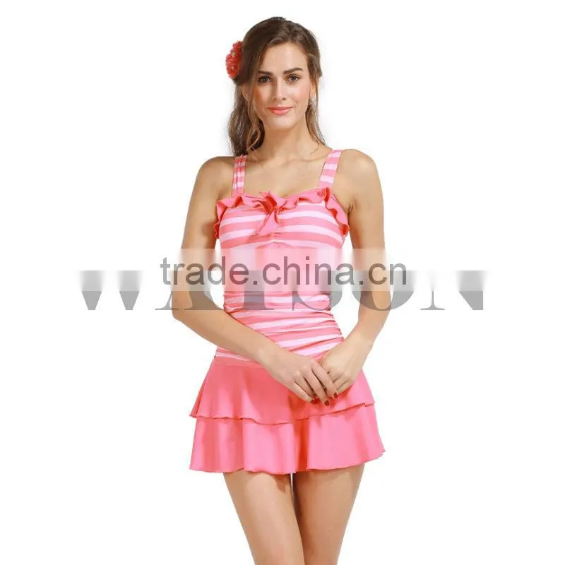 ladies swimming dress printing 7353