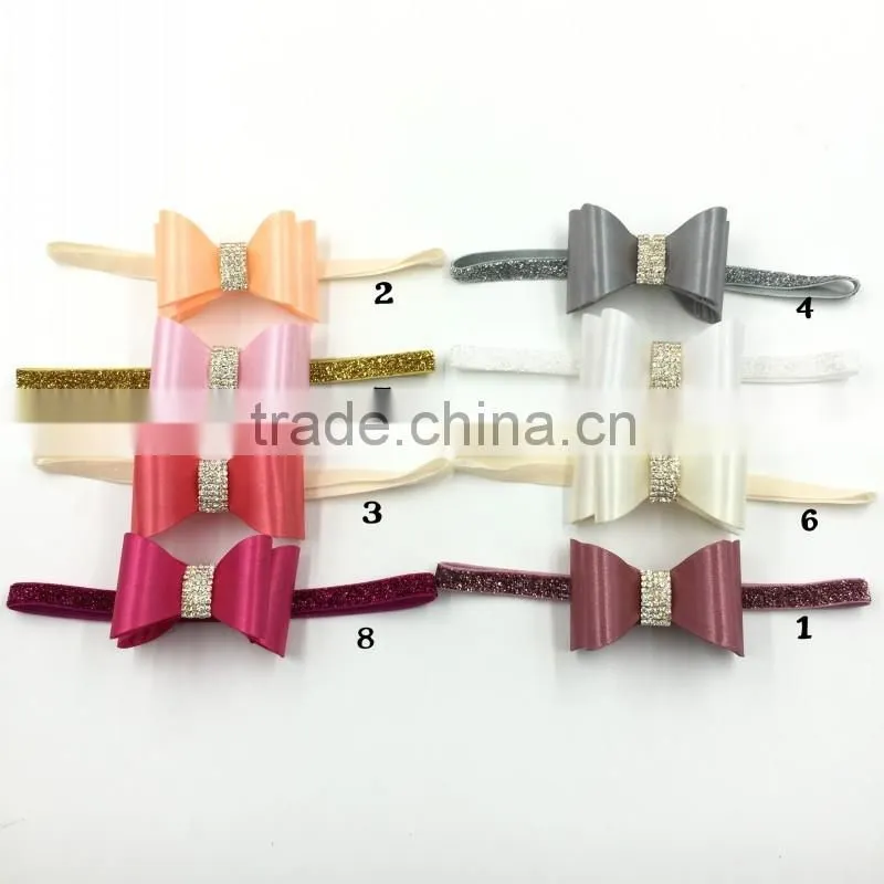 golden children girls elastic headband hot sale baby hairband with flower for 0-3 years