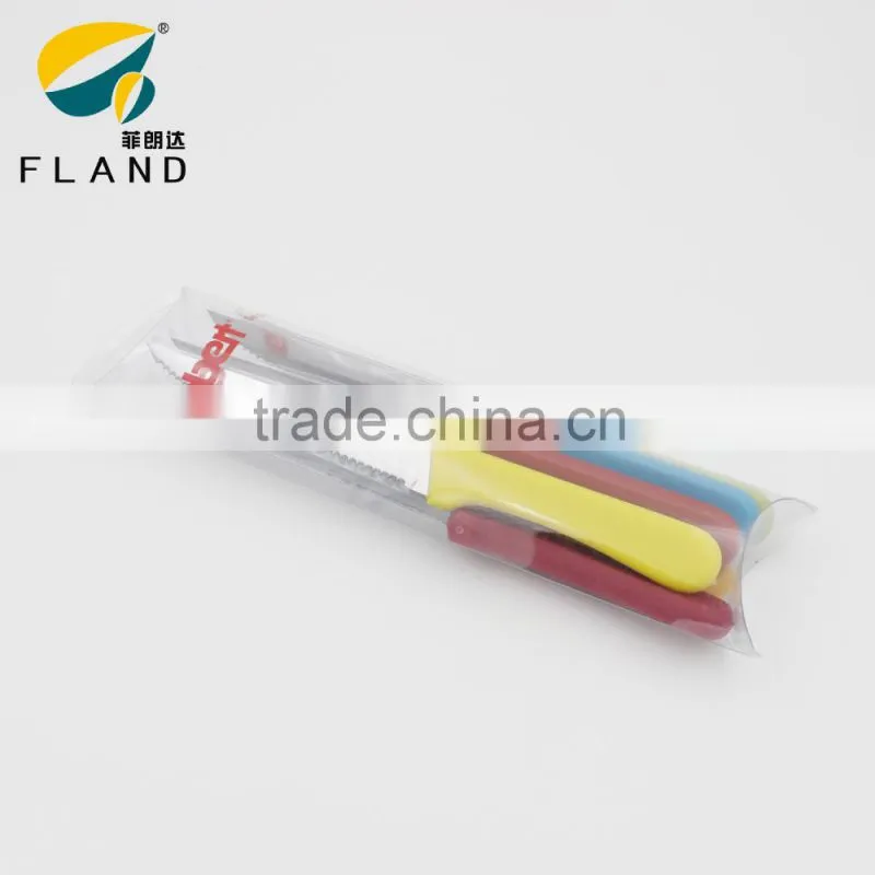 YangJiang Factory supply stainless steel serrated steak knife in kitchen knives