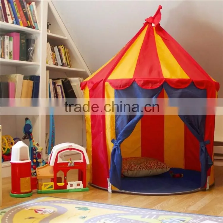 Children's Indoor Play House Outdoor Castle Tent Portable Baby Kids Folding Circus Tent