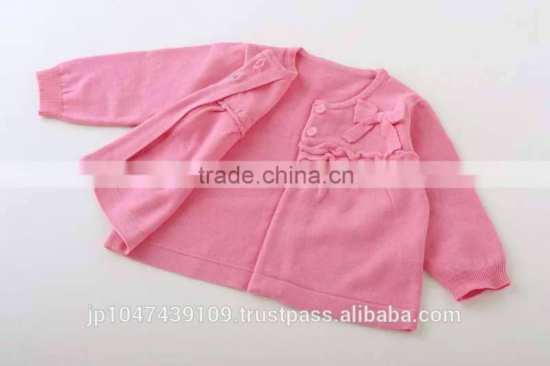 high quality childrens girl clothing garments cute kids clothes infant baby wear knitted cardigan japanese wholesale
