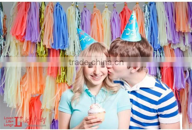 Festival Party Favor Decorations Tissue Paper Tassel