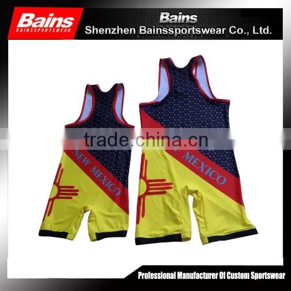 cheap infant wrestling singlet/cheap custom wrestling singlets/promotional wrestling singlets