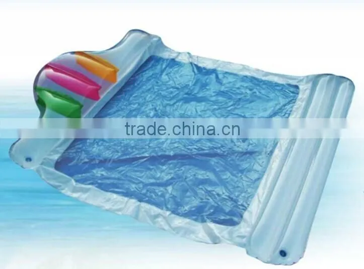 Swimming floating water mat, pvc inflatable beach rest mat