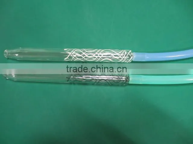 beautiful glass hookah shisha hose with mouthtip FDA/LFGB Certificate