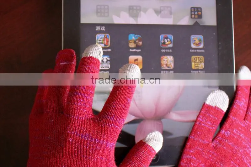 smartphone gloves/ touch screen gloves/ knitted bluetooth gloves