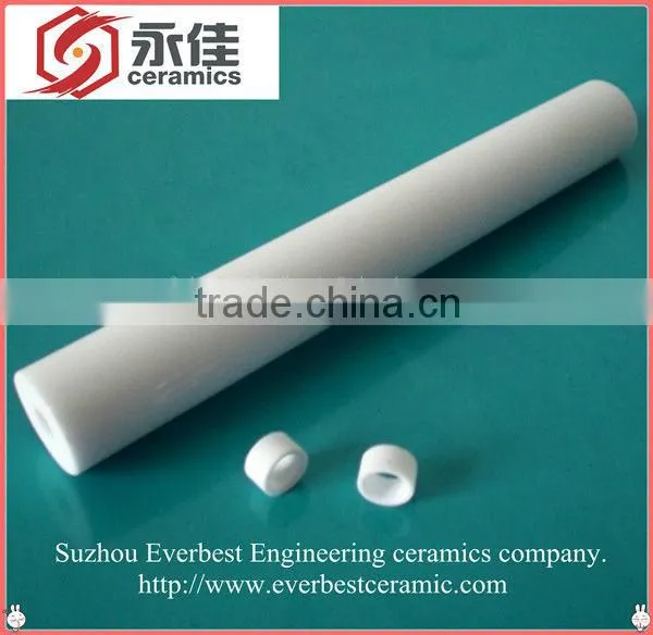 High strength wear resistant presicion white small ceramic bushing