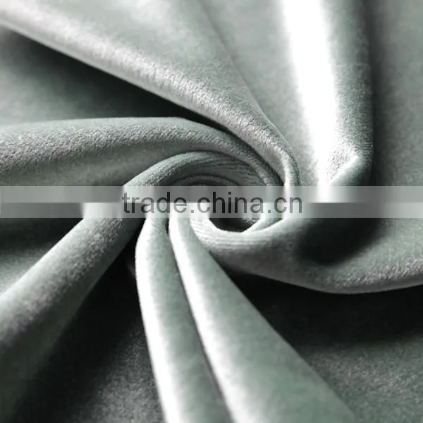 100 Polyester Tricot Fashion Style Shiny velvet sofa Fabric For Upholstery Decoration