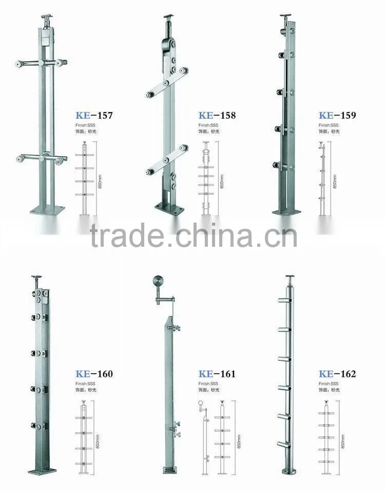 stainless steel Baluster post railing designs