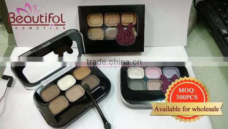 Wholesale Makeup palette soft and durable, small MOQ cosmetic, shiny and easily colored private label eyeshadow palette