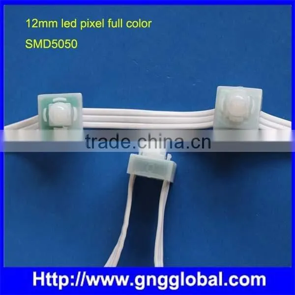 12mm punch hole hot sale LED sign letter 5V pixel led ws2811 12mm