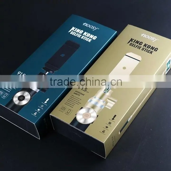 King Kong Luxury Bluetooth wireless Selfie Stick Handheld Brushed Metal Monopod Shutter Extendable For ios/Android MT5556